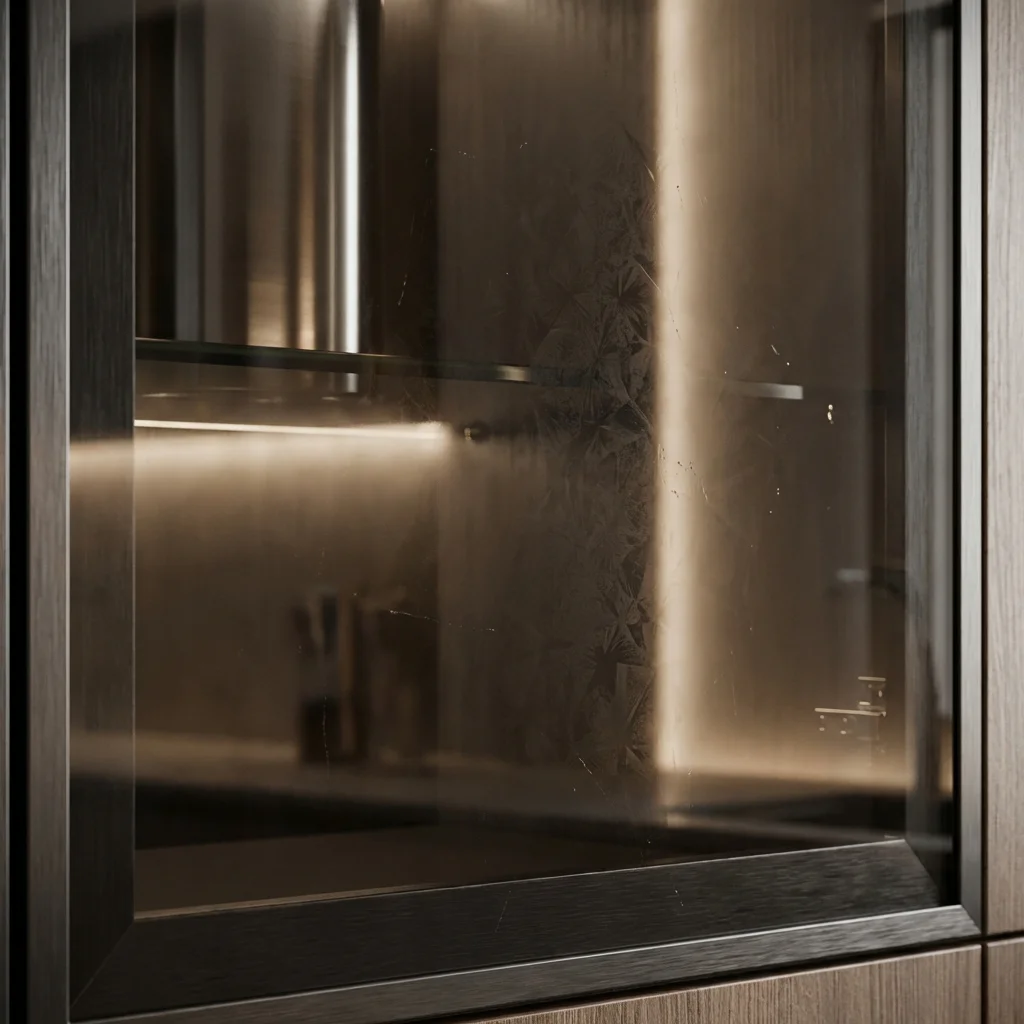 Tempered Smoked Glass Finish